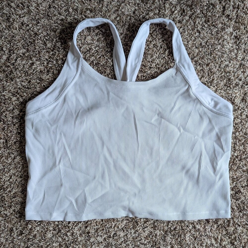 Athleta | White Crop Top Size 2X